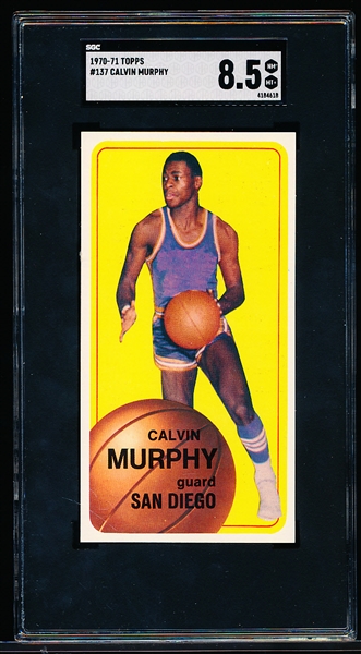 1970-71 Topps Bskbl. #137 Calvin Murphy RC- SGC Graded 8.5 (NM-MT+)