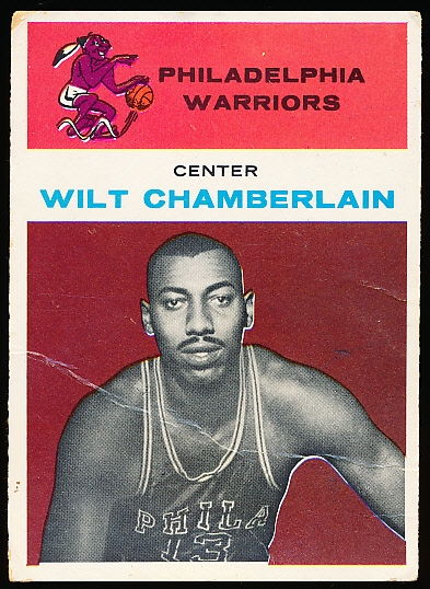 1961-62 Fleer Basketball- #8 Wilt Chamberlain RC