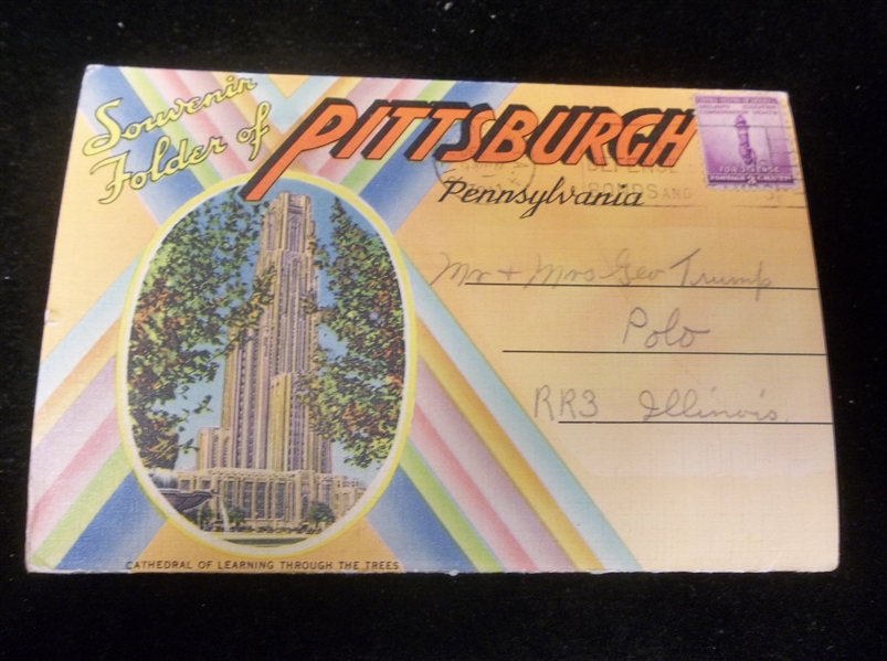 The Pittsburgh News Co. “Souvenir Folder of Pittsburgh, Pennsylvania” Linen Postcard Fold-Out Picture Pack