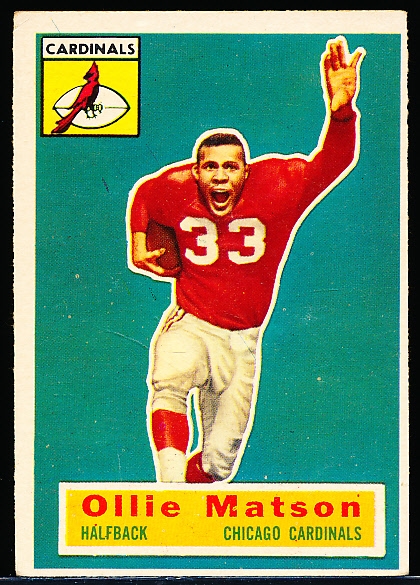 1956 Topps Fb- #58 Ollie Matson, Cardinals- SP