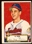 1952 Topps Baseball- #10 Al Rosen, Cleveland- Red Back