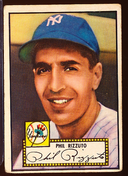 1952 Topps Baseball- #11 Phil Rizzuto, Yankees- Red Back