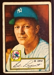 1952 Topps Baseball- #57 Ed Lopat, Yankees- Red Back
