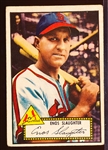 1952 Topps Baseball- #65 Enos Slaughter, Cards- Red Back