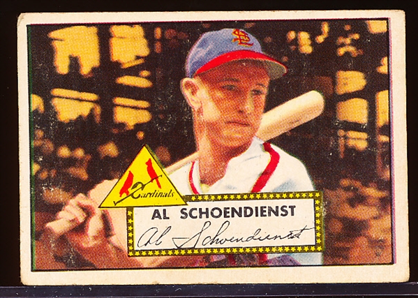 1952 Topps Baseball- #91 Red Schoendienst, Cards
