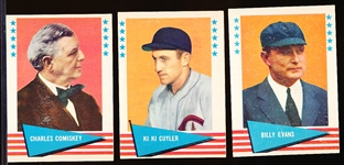 1961 Fleer Baseball Greats- 10 Diff