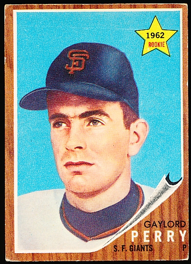 1962 Topps Baseball- #199 Gaylord Perry Rookie!