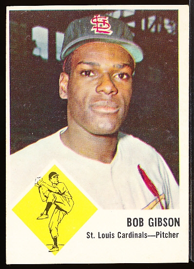1963 Fleer Baseball- #61 Bob Gibson, Cards