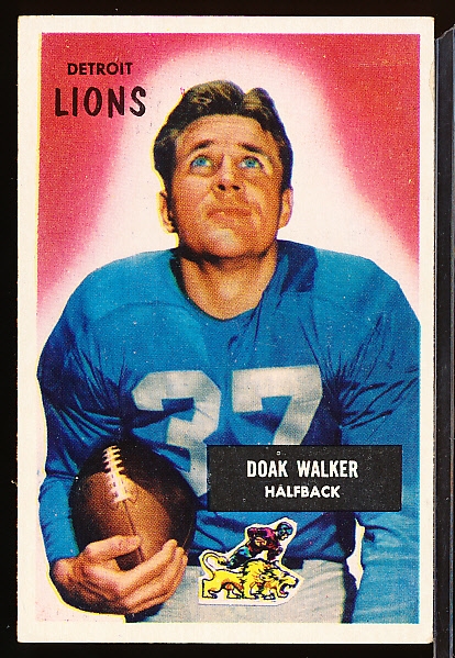1955 Bowman Fb- #1 Doak Walker, Lions