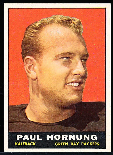 1961 Topps Fb- #40 Paul Hornung, Packers
