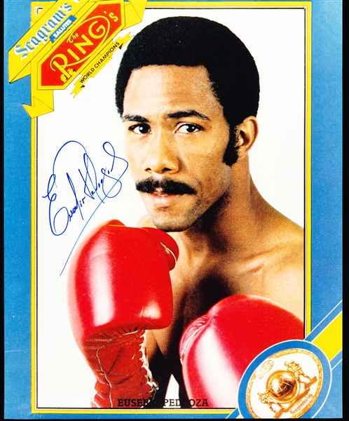 Autographed Eusebio Pedroza Boxing Color 8” x 10” Photo