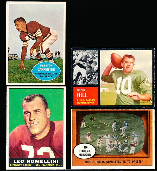 Eight Football Cards