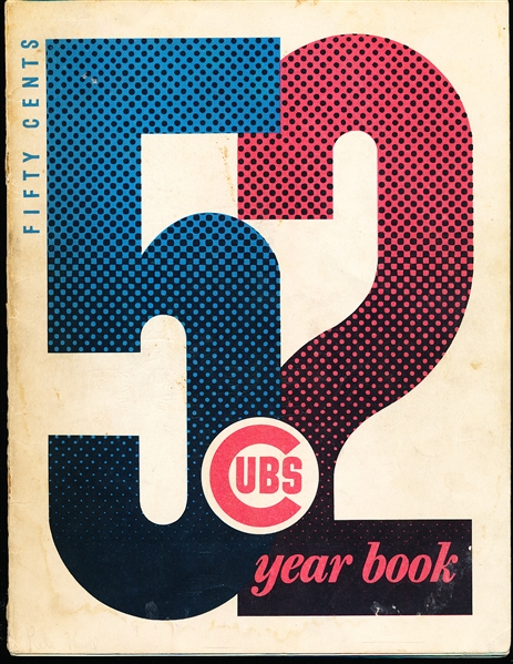 1952 Chicago Cubs MLB Yearbook