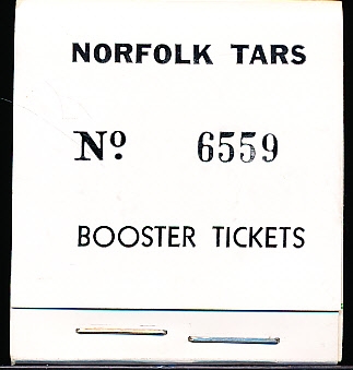 1950’s Norfolk Tars MiLB Booster Ticket Booklet