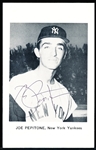 Autographed 1970’s-80’s New York Yankees MLB B/W Postcards #17 Joe Pepitone