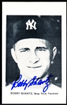 Autographed 1970’s-80’s New York Yankees MLB B/W Postcards #19 Bobby Shantz