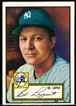 1952 Topps Baseball- #57 Ed Lopat, Yankees- Black back.