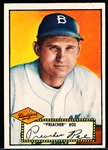 1952 Topps Baseball- #66 Preacher Roe, Dodgers- Black back.