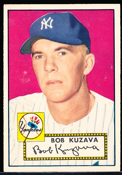 1952 Topps Baseball- #85 Kuzava, Yankees