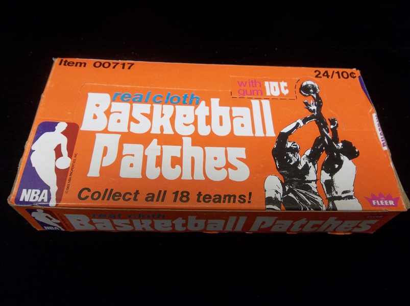 1974-75 Fleer Real Cloth Basketball Patches- One Unopened Wax Box