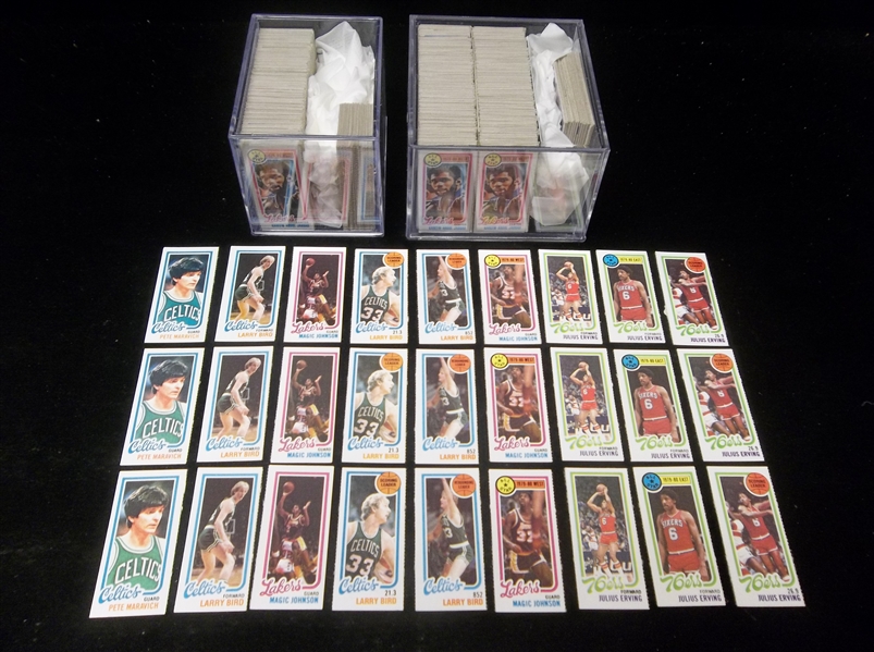 1980-81 Topps Basketball Complete Individual Card Sets of 264- 3 Sets