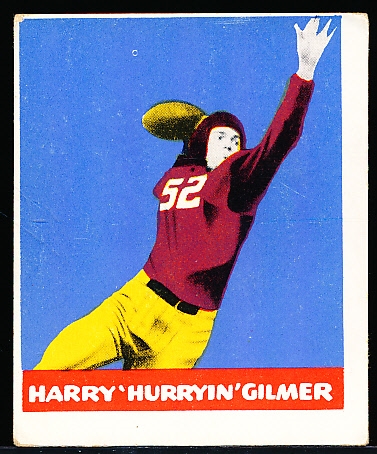 1948 Leaf Football- #18 Harry Gilmer RC, Washington