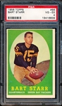 1958 Topps Football- #66 Bart Starr, Packers- PSA Vg-Ex 4