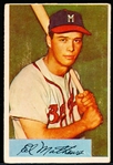 1954 Bowman Baseball- #64 Ed Mathews, Braves