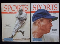 1955 Sports Illustrated Magazines- 2 Diff with Baseball Covers