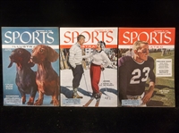 1955 Sports Illustrated Magazines- 3 Diff