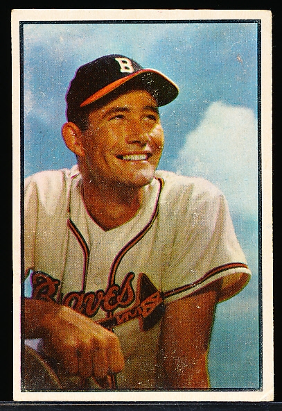 1953 Bowman Baseball Color- #151 Joe Adcock, Braves- Hi#