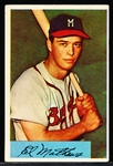 1954 Bowman Bb- #64 Eddie Mathews, Braves
