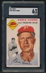 1954 Topps Baseball- #183 Earle Combs, Phillies- SGC 6 Ex-Nm