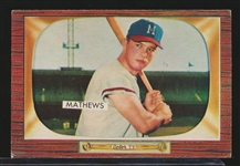 1955 Bowman Bb- #103 Ed Mathews, Braves