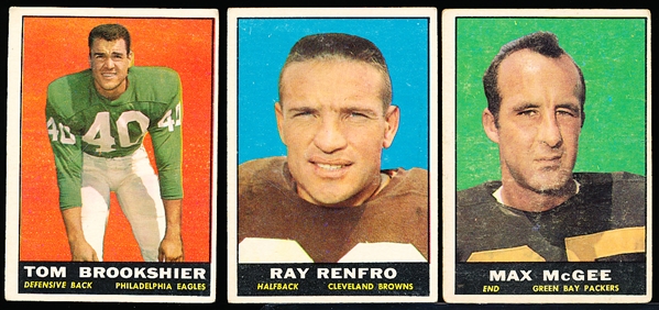 1961 Topps Fb- 35 Cards