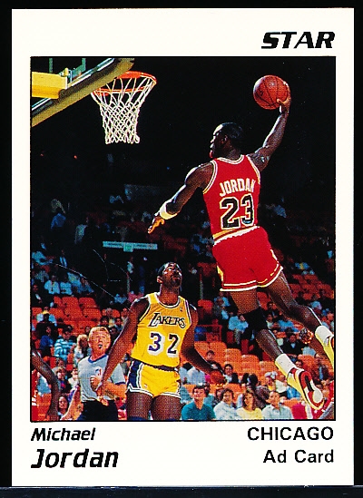 1992 Star Co. Michael Jordan White “Ad Card"