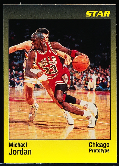 199? Star Co. Michael Jordan Black Border Fading into Yellow Bordered “Prototype” Card