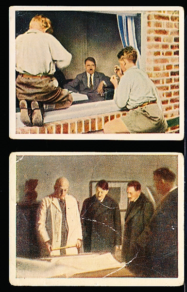 1940’s German Salem Cigarettes Adolph Hitler Cards- 2 Diff.