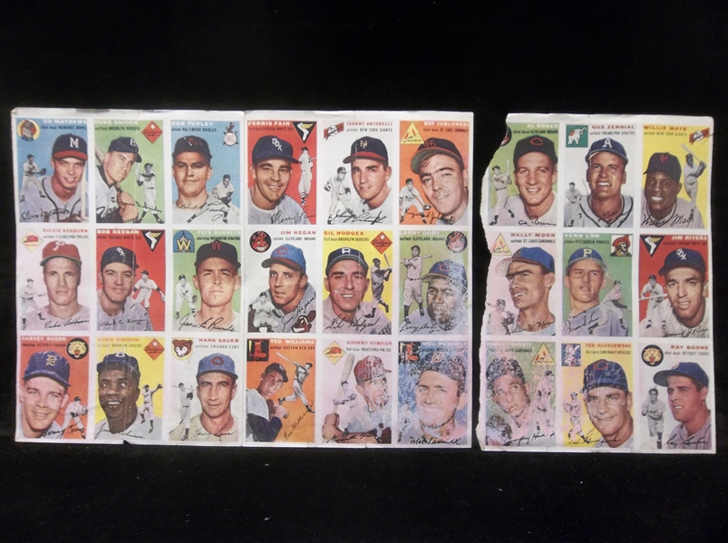 1954 Sports Illustrated – 27 Card Paper Insert