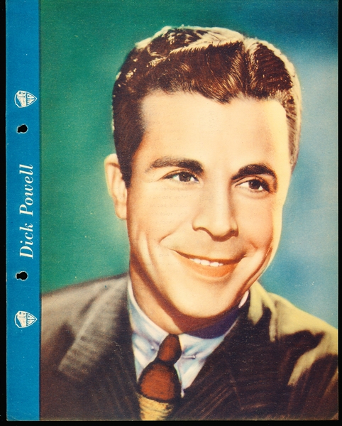 1936 Dixie Cup Cowboy, Radio, & Movie Star Premium- Dick Powell (Portrait)