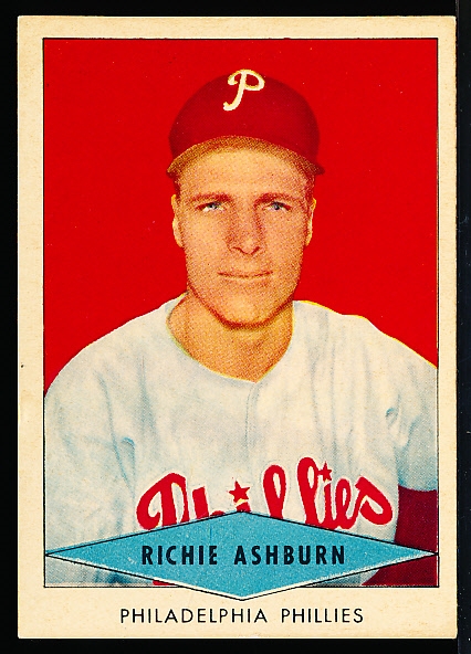 1954 Red Heart Baseball- Richie Ashburn, Phillies