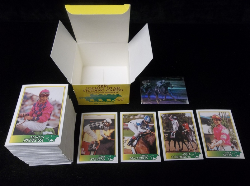 1993 Horse Star Cards Inc. “Jockey Star Trading Cards” Opened Factory Set of 221