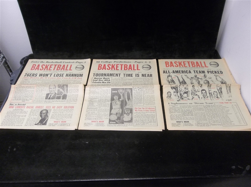 1968 Basketball - “America’s Most Complete Basketball Paper”- 6 Diff Issues
