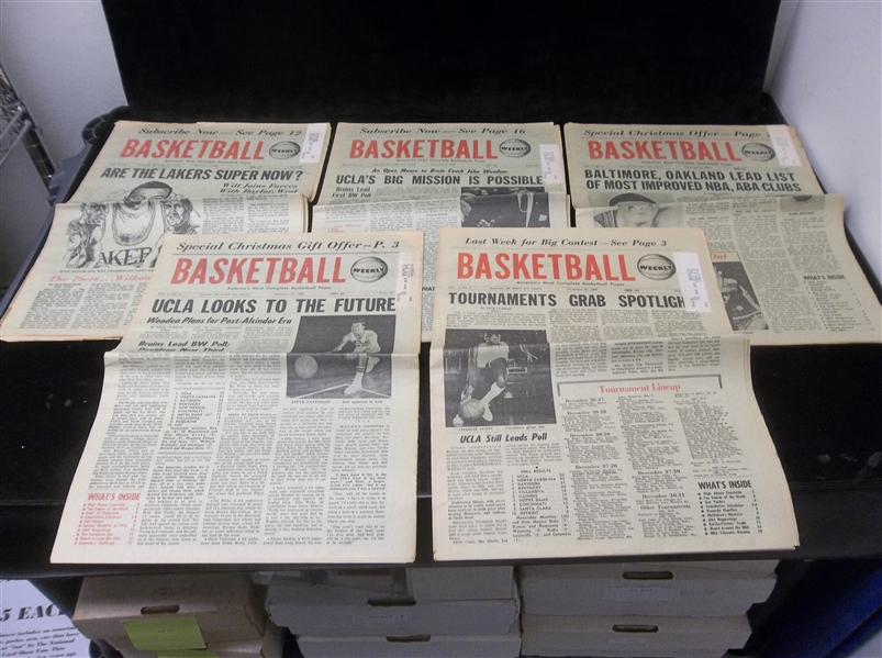 1968 Basketball - “America’s Most Complete Basketball Paper”- 5 Issues