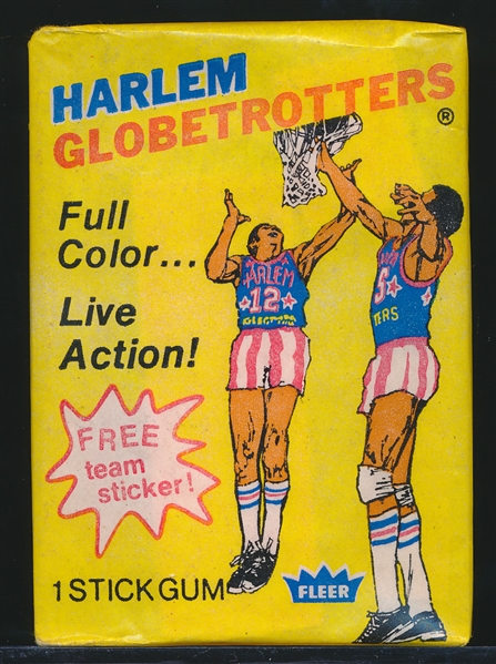 1972 Fleer Harlem Globetrotters 84 Cards Bskbl.- 1 Unopened Pack