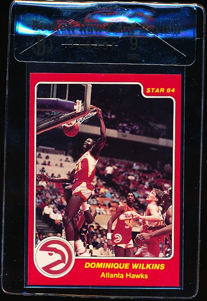 1983-84 Star Bskbl. #263 Dominique Wilkins XRC- Beckett Raw Card Review Graded Mint 9