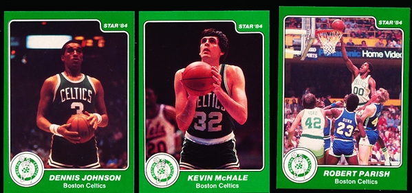 1983-84 Star Bskbl.- 10 Diff. Boston Celtics SP’s
