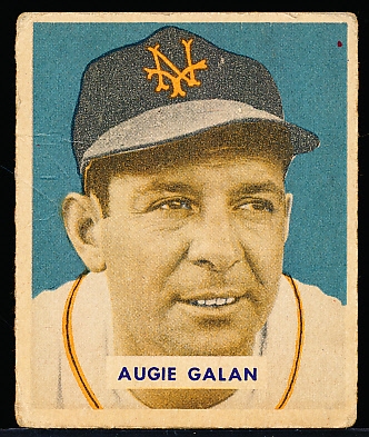 1949 Bowman Bb- Hi#- #230 Augie Galan, Giants