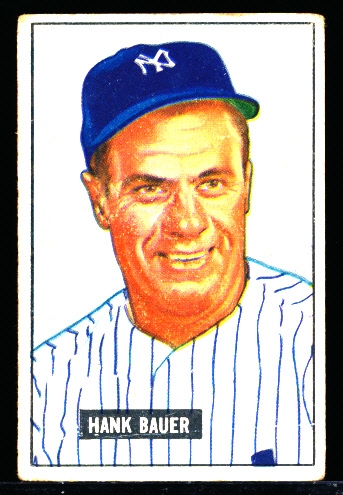 1951 Bowman Bb- #183 Hank Bauer, Yankees