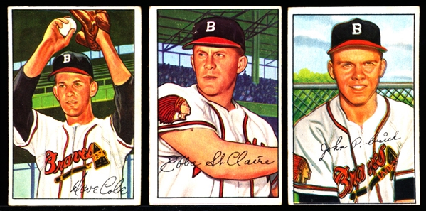 1952 Bowman Bb-3 Diff Boston Braves